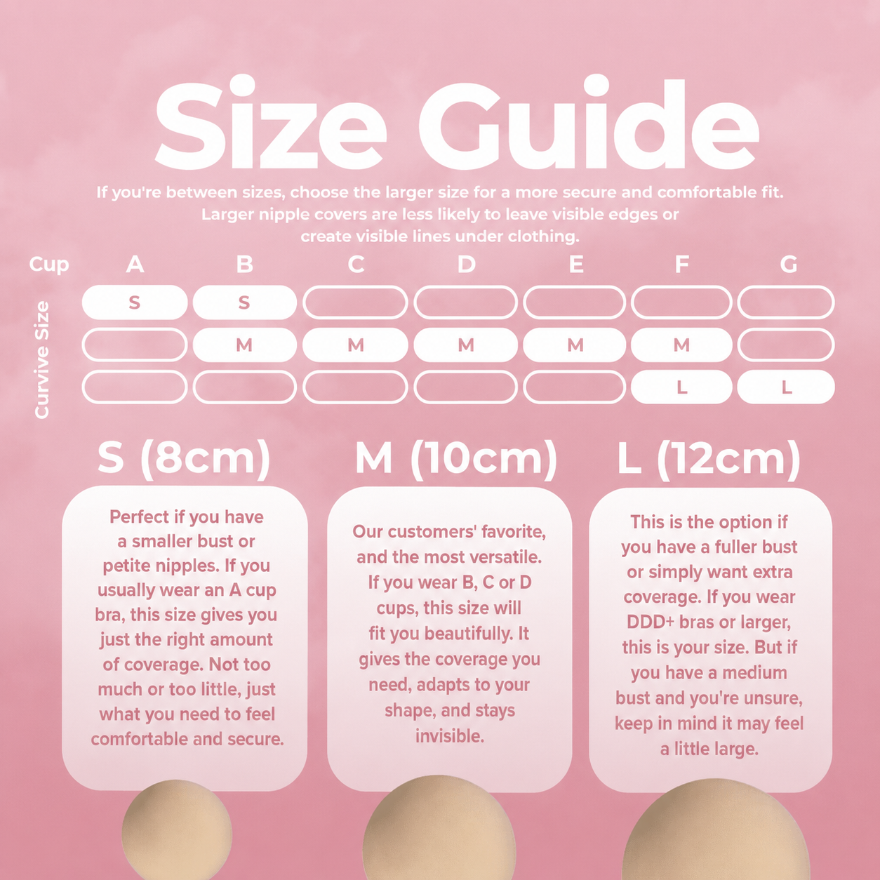 Non-Adhesive Round Nipple Covers
