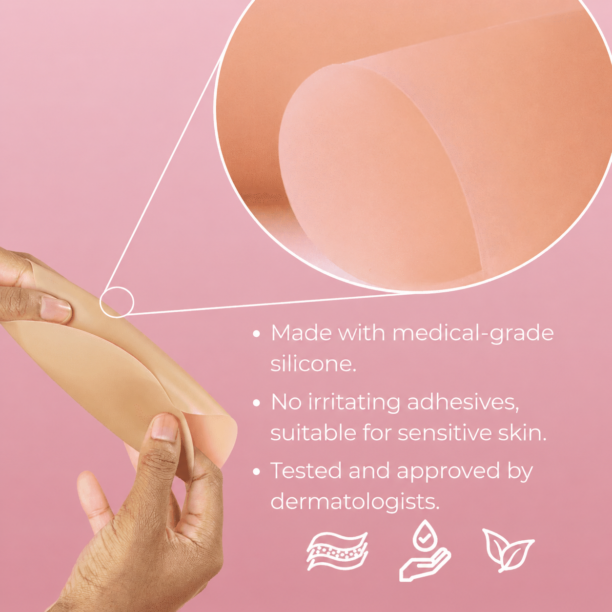 Non-Adhesive Round Nipple Covers